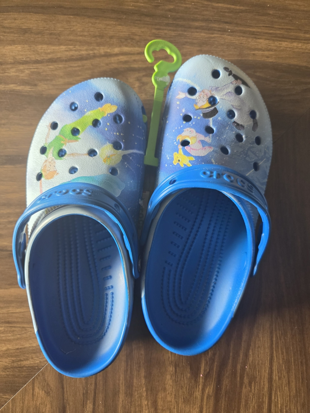 Disney Parks 100 Years Peter Pan Wendy Adult Clogs Crocs Size M6/W8 new